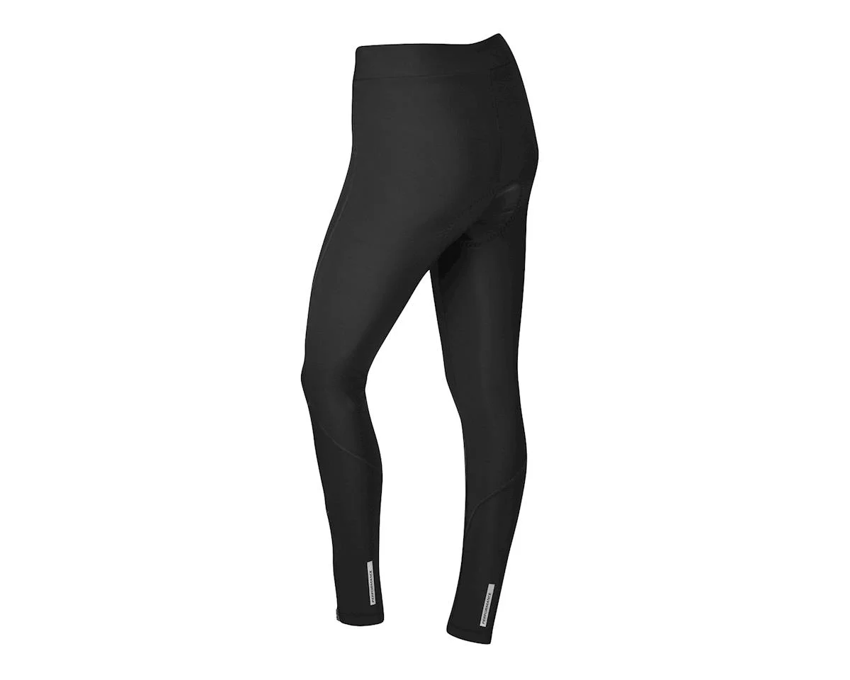 Performance Women's Thermal Flex Tights (Black) (XL) (w/ Chamois) - view 2